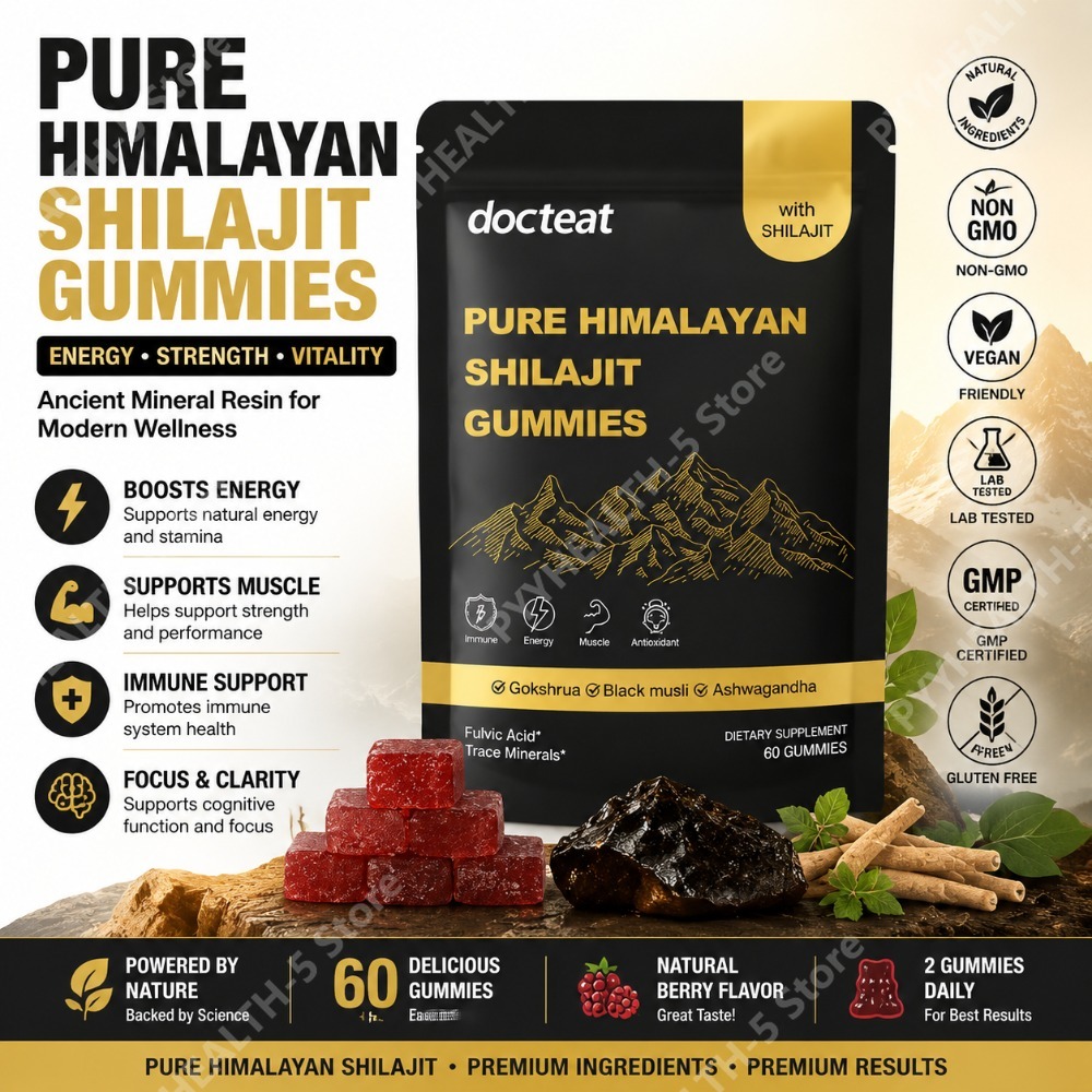 Herbal Wellness In - Docteat Pure Himalaya Shilajit Gummies met