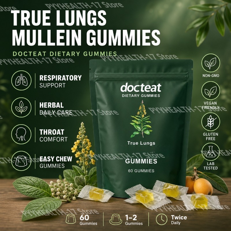 Herbal Wellness Formula - Docteat True Lungs Kruiden Gummies Ademhalingsondersteuning
