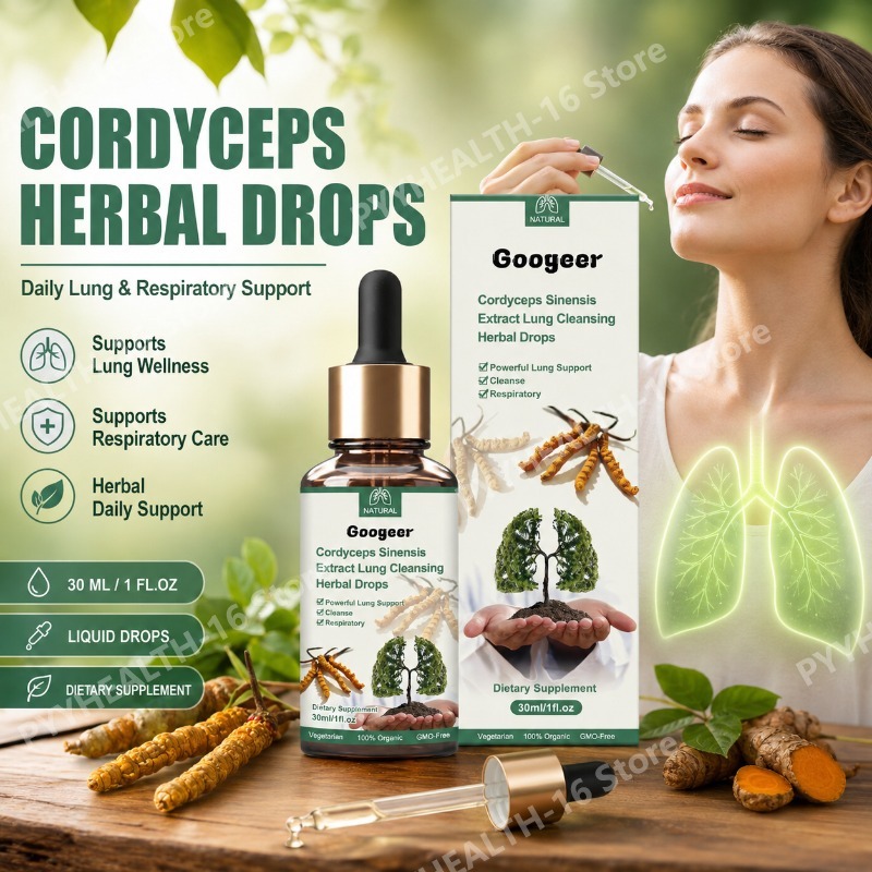 Herbal Wellness Formula - Cordyceps Sinensis Kruidendruppels met Kattenkruidblad- en