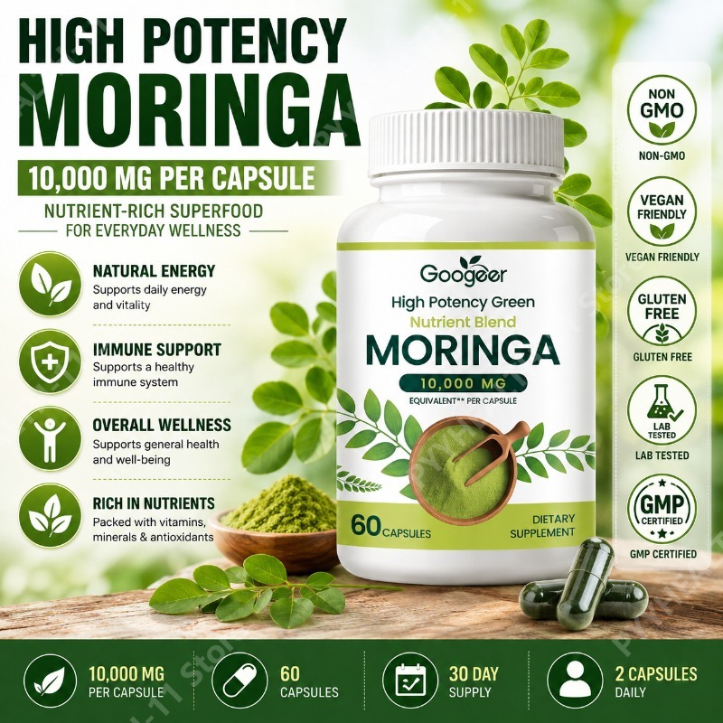 Herbal Wellness Formula - Premium Moringa Supplement met natuurlijk bladextract,