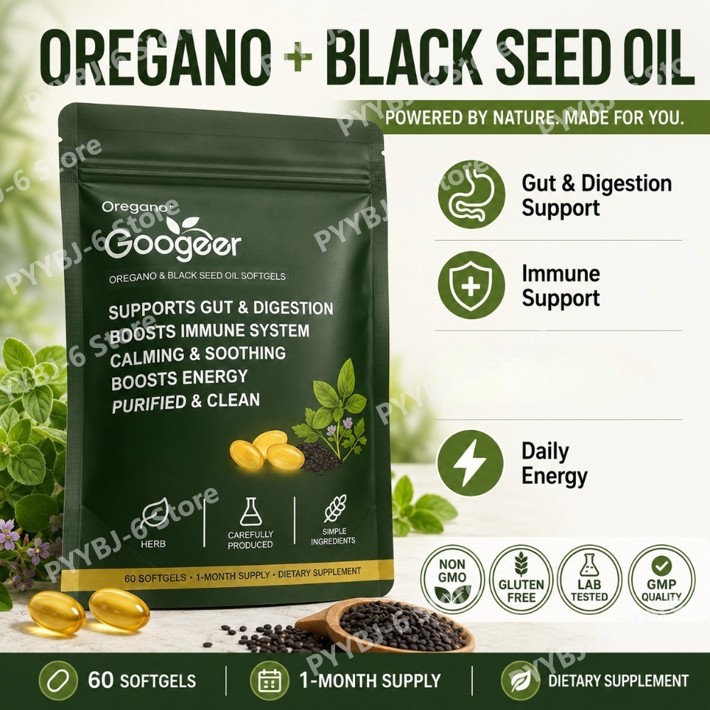 Herbal Wellness Formula - Oregano Zwarte Zaadolie Softgels 60 stuks