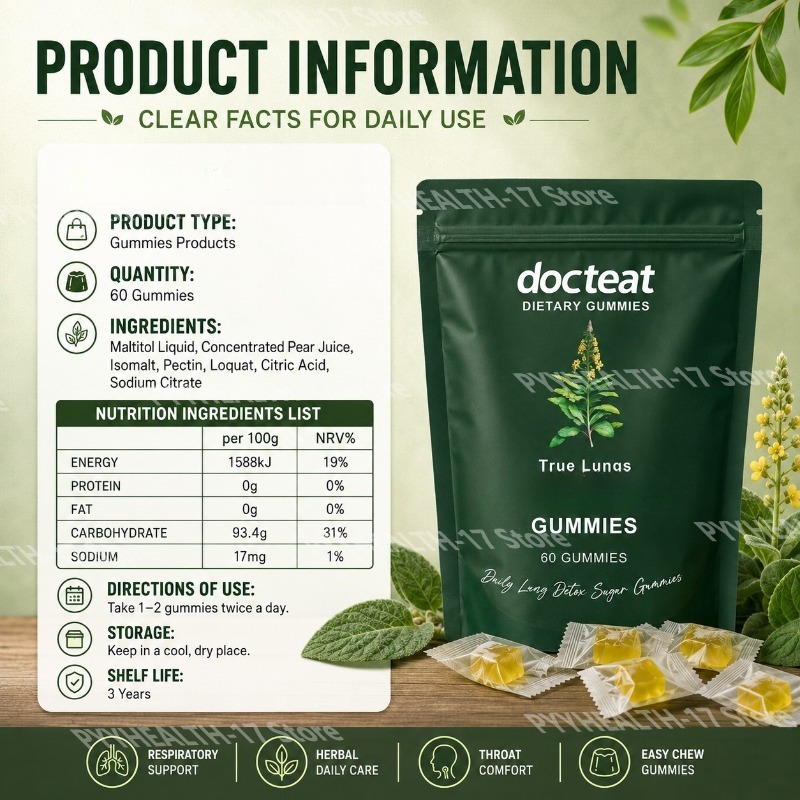 Docteat True Lungs Kruiden Gum - Herbal Wellness Formula recensie en prijs