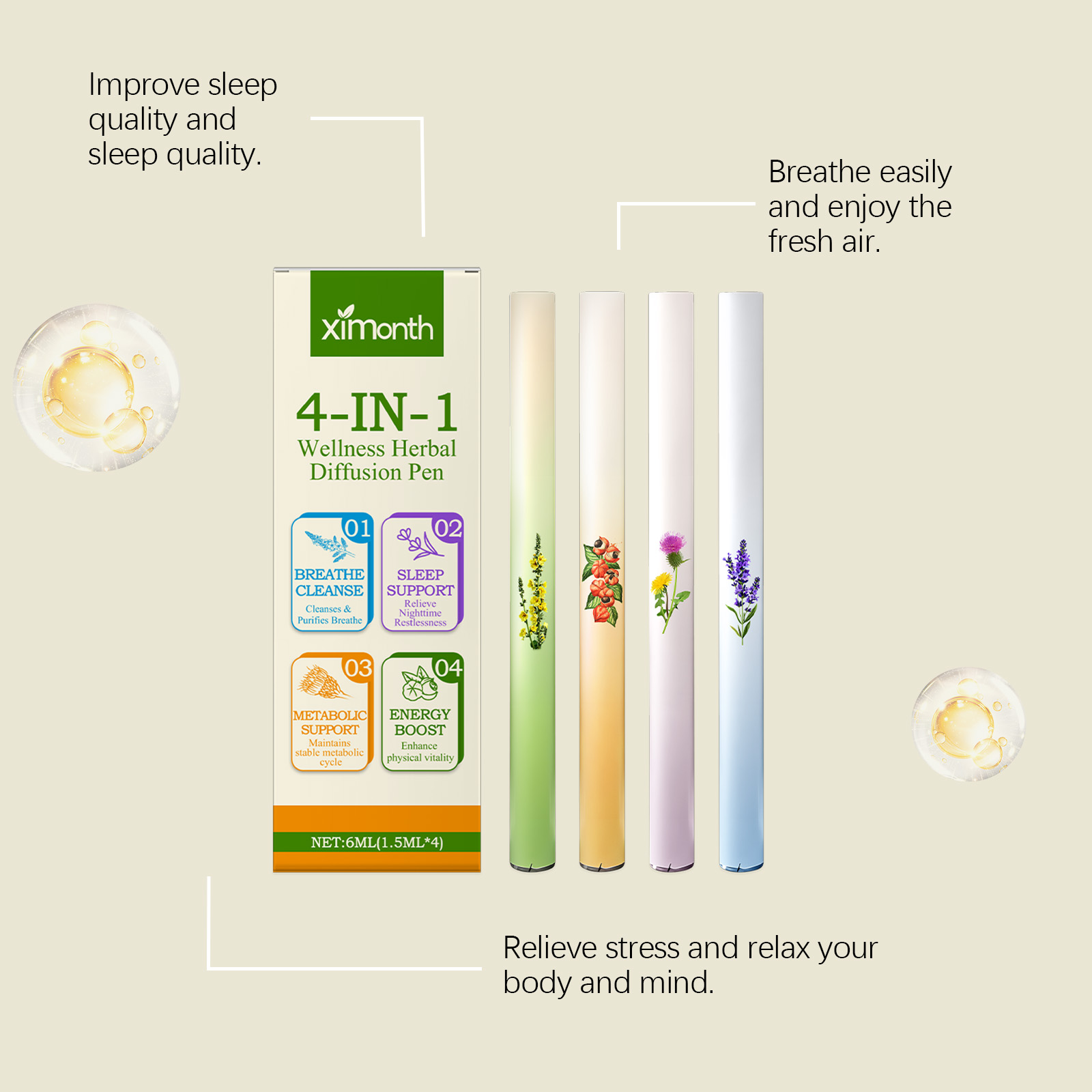 4-in-1 kruidenergie-combostick - Herbal Wellness In recensie en prijs