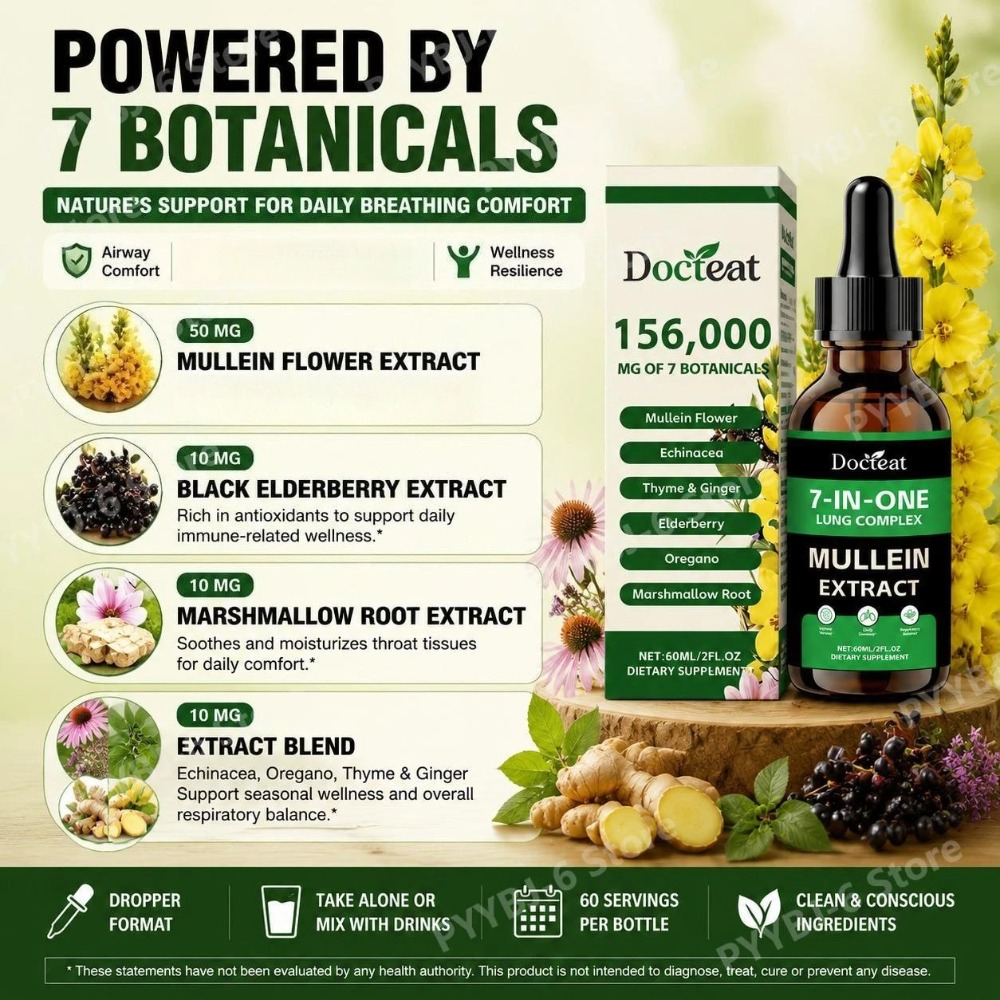Docteat 7-in-1 Mullein Extract - Herbal Wellness In recensie en prijs